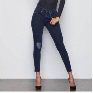 GOOD AMERICAN Good Legs High Rise Skinny Distressed Jeans Blue308 Womens 27